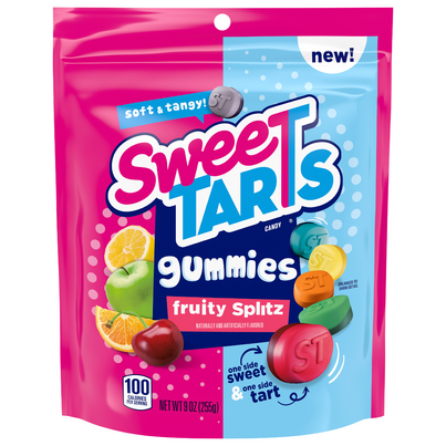 Sweetarts Fruity Splitz Gummies (9 oz. pouch)