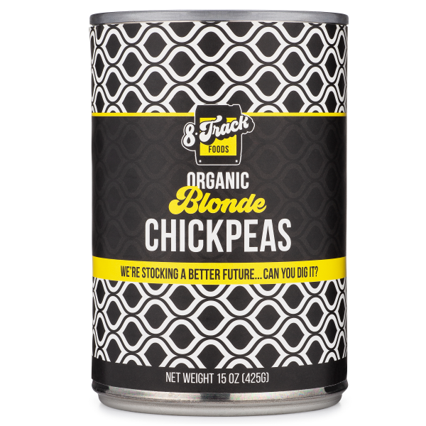 8 Track Foods Organic Blonde Chickpeas (15 oz. can)