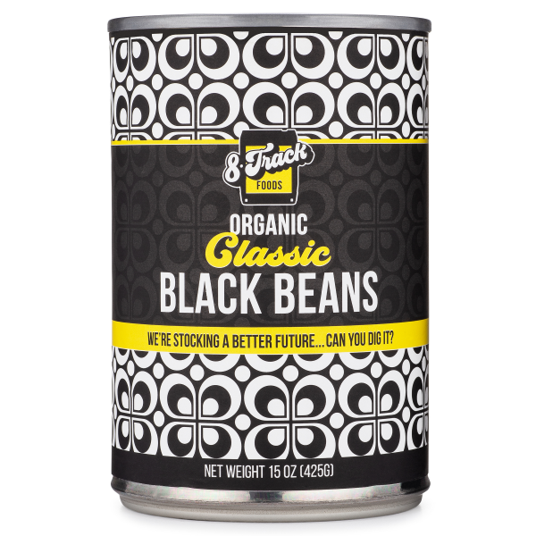 8 Track Foods Organic Classic Black Beans (15 oz. can)