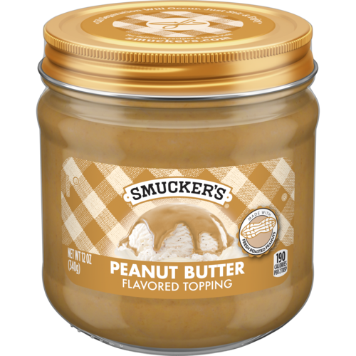 Smucker's Peanut Butter Flavored Ice Cream Topping (12 oz. glass jar)