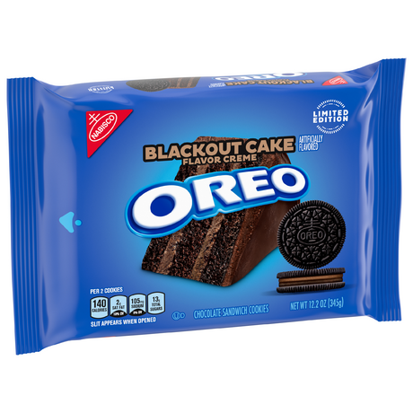 Nabisco Oreo Limited Edition Blackout Cake Flavor Creme Sandwich Cookies (12.2 oz.)