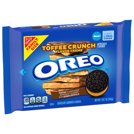 Nabisco Oreo Toffee Crunch Flavor Creme Cookies Family Size (17 oz.)