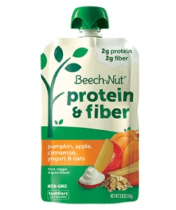 Beech-Nut Protein & Fiber Pumpkin, Apple, Yogurt, Oats & Cinnamon (3.5 oz. pouch)