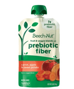 Beech-Nut Prebiotic Fiber Carrot, Apple & Sweet Potato Blends (3.5 oz. pouch)