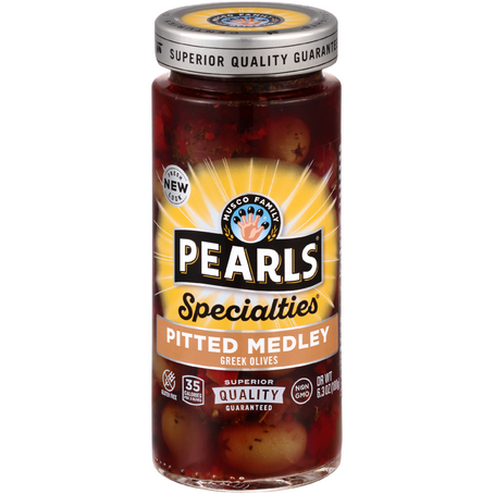 Pearls Specialties Pitted Medley Greek Olives (6.3 oz. jar)