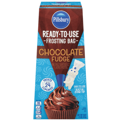 Pillsbury Chocolate Fudge Ready-to-Use Frosting Bag (16 oz. box)