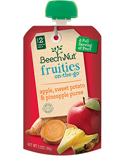 Beech-Nut Fruities On-The-Go Puree Apple, Sweet Potato & Pineapple (3.5 oz. squeeze)