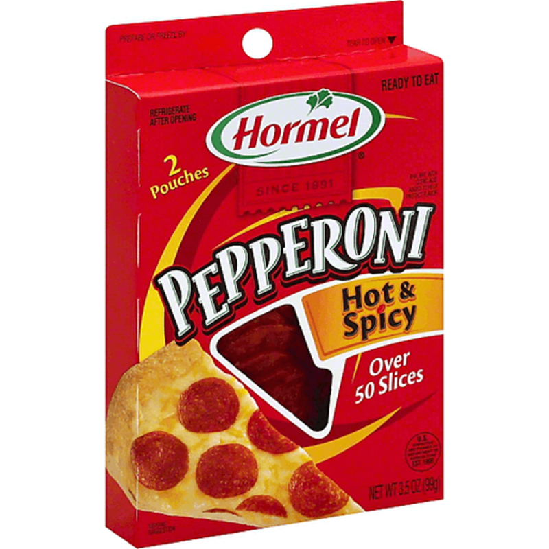 Hormel Hot & Spicy Pepperoni (3.5 oz. peg box)