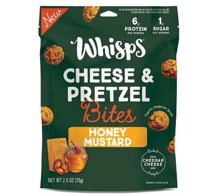 Whisps Cheese & Pretzel Bites Honey Mustard (2.5 oz. pouch)