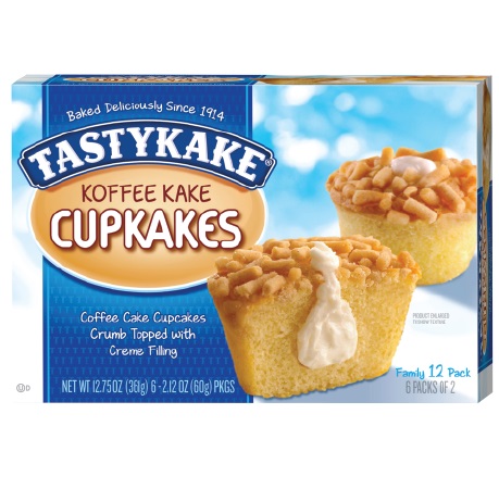 TASTYKAKE Koffee Kake Cupkakes (12.75 oz. box/6 count)