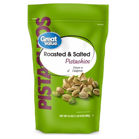 Any Brand of Roasted & Salted Pistachios In Shell (24 oz. pouch)