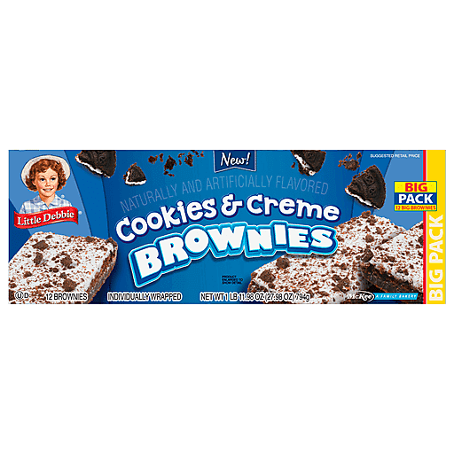 Little Debbie Big Pack Cookies & Creme Brownies (28 oz.)