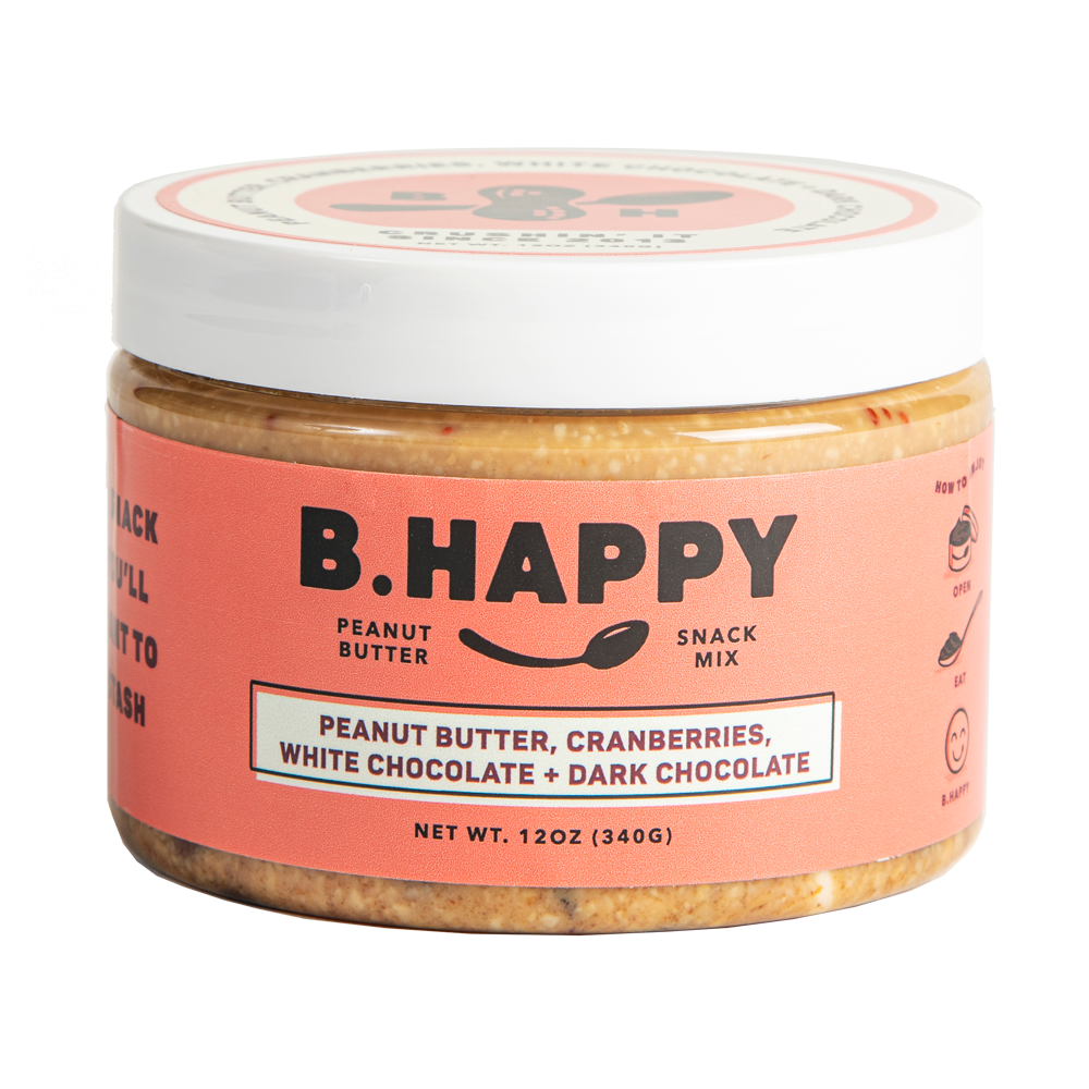 B. Happy Peanut Butter Snack Mix Cranberries, White Chocolate + Dark Chocolate (12 oz.)