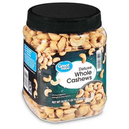 Any Brand of Deluxe Whole Cashews (30 oz. plastic jug)