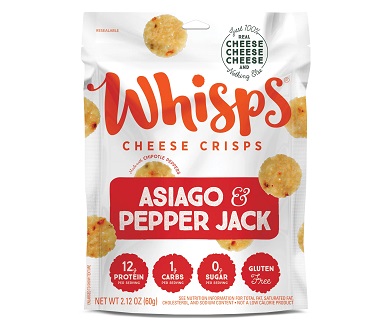 Whisps Asiago & Pepperjack Cheese Crisps (2.12 oz. pouch)