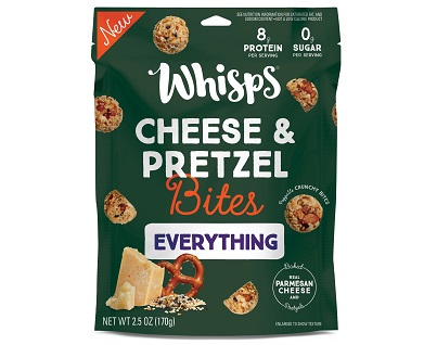 Whisps Cheese & Pretzel Bites Everything (2.5 oz. pouch)