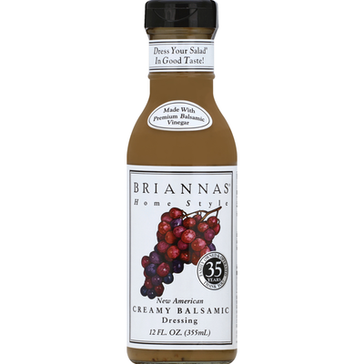 Briannas New American Creamy Balsamic Dressing (12 oz.)