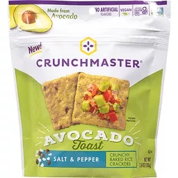 Crunchmaster Salt & Pepper Avocado Toast (3.54 oz. pouch)