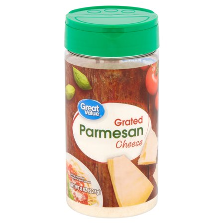 Any Brand of Grated Parmesan Cheese (8 oz.)