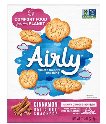 Airly Oat Clouds Cinnamon Crackers (7.5 oz. box)
