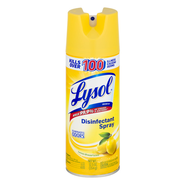 Lysol Disinfectant Spray Lemon Breeze Scent (12.5 oz. aerosol can)