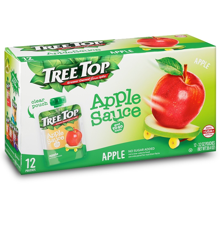 Tree Top No Sugar Added Apple Sauce Pouches (12 Pack)