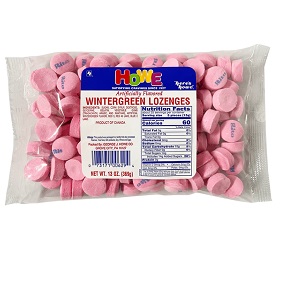 Howe Wintergreen Pink Lozenges (13 oz. bag)