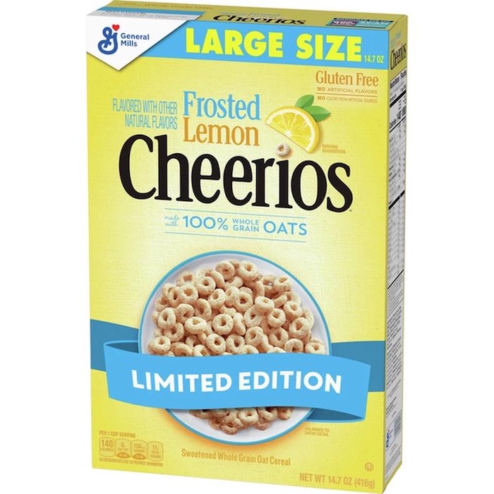 General Mills Limited Edition Frosted Lemon Cheerios Large Size (14.7 oz.)