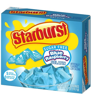 Starburst Sugar Free Blue Raspberry Gelatin (.65 oz. box)