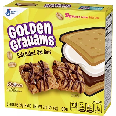 General Mills Golden Grahams Soft Baked Oat Bars (6 count)