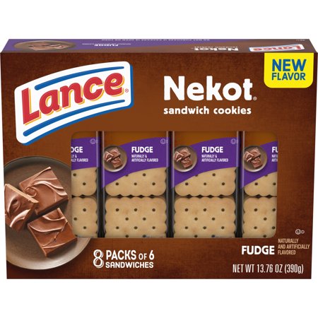 Lance Nekot Fudge Sandwich Cookies (8 count)