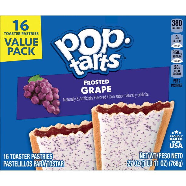 Kellogg's Pop-Tarts Frosted Grape (16 count)