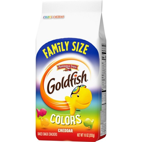 Pepperidge Farm Goldfish Colors Cheddar Crackers Family Size (10 oz. bag)