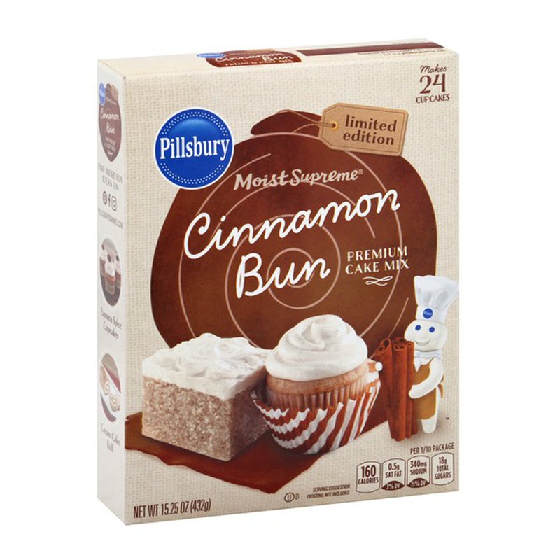 Pillsbury Moist Supreme Cinnamon Bun Cake Mix (15.25 oz.)