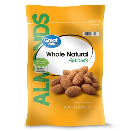 Any Brand of Whole Natural Almonds (14 oz. bag)