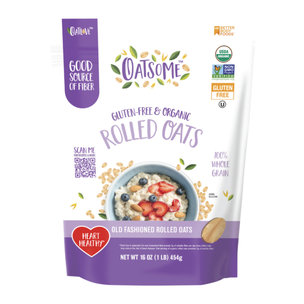 Oatsome Gluten-Free & Organic Old Fashioned Rolled Oats (16 oz. pouch)