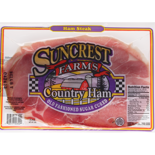 Suncrest Farms Country Ham Steak (6 oz.)