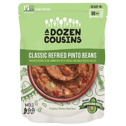A Dozen Cousins Classic Refried Pinto Beans (10 oz. pouch)