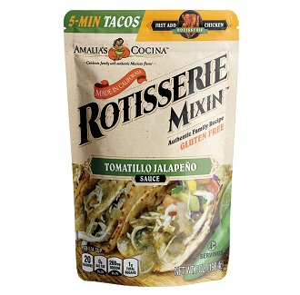 Amalia's Cocina Rotisserie Mixin Tomatillo Jalapeno Sauce (7 oz. pouch)