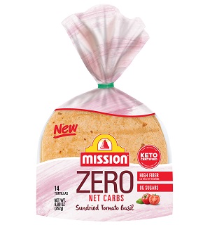 Mission Zero Net Carbs Sun Dried Tomato Basil Tortillas (14 count)