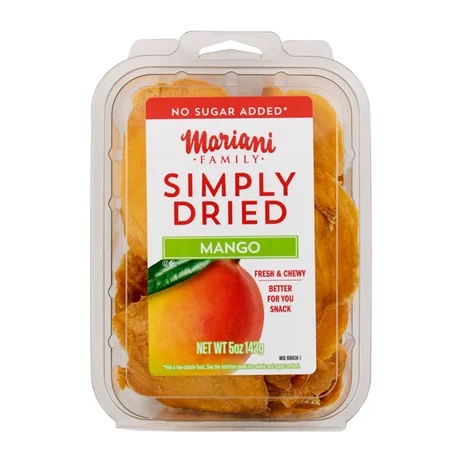Mariani No Sugar Added Simply Dried Mango (5 oz. clamshell)