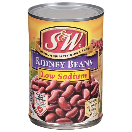 S&W Kidney Beans Low Sodium (15 oz. can)