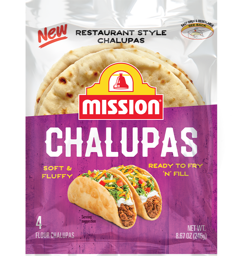 Mission Ready To Fry 'n' Fill Restaurant Style Chalupas (4 count pack)