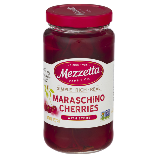 Mezzetta Maraschino Cherries w/ Stems (11 oz. jar)