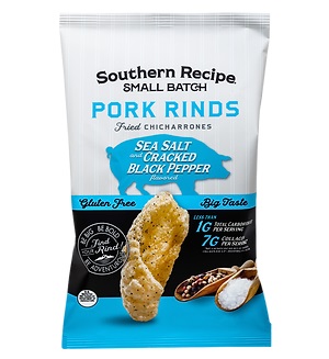 Southern Recipe Small Batch Sea Salt & Cracked Black Pepper Pork Rinds (4 oz.)