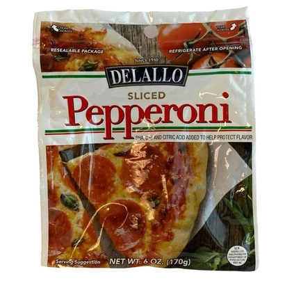 DeLallo Sliced Pepperoni (6 oz. pillow pack)