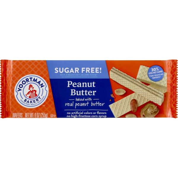 Voortman Bakery Sugar Free Peanut Butter Wafers (9 oz. tray)
