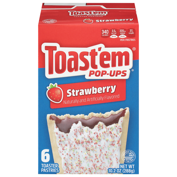 Toast'em Pop-ups Strawberry Toaster Pastries (6 count)