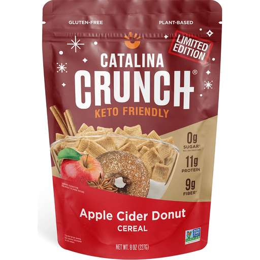Catalina Crunch Limited Edition  Keto Friendly Apple Cider Donut Cereal (8 oz. pouch)