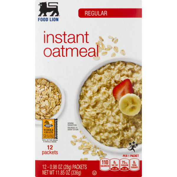 Any Brand of Regular/Original Instant Oatmeal (12 count)